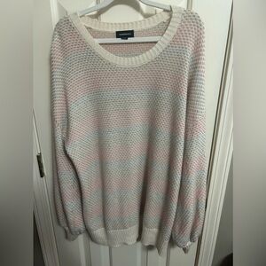 Summersalt The Coziest Cashmere Wool Blend Sweater Birdseye Pastel Size XL